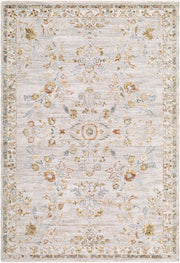 Roseanne Cream/Sage Machine Woven Rug - 2'7" x 10'