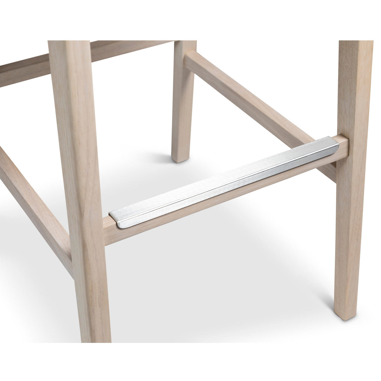 Modern Brazilian - Nardia - Cane Bar Stool - Bouclé Crafted Glaze Seat - Nevoa Frame - Natural Cane Webbing
