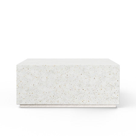 Mixx Bloc Square Coffee Table 39.5" - Ivory Terrazzo