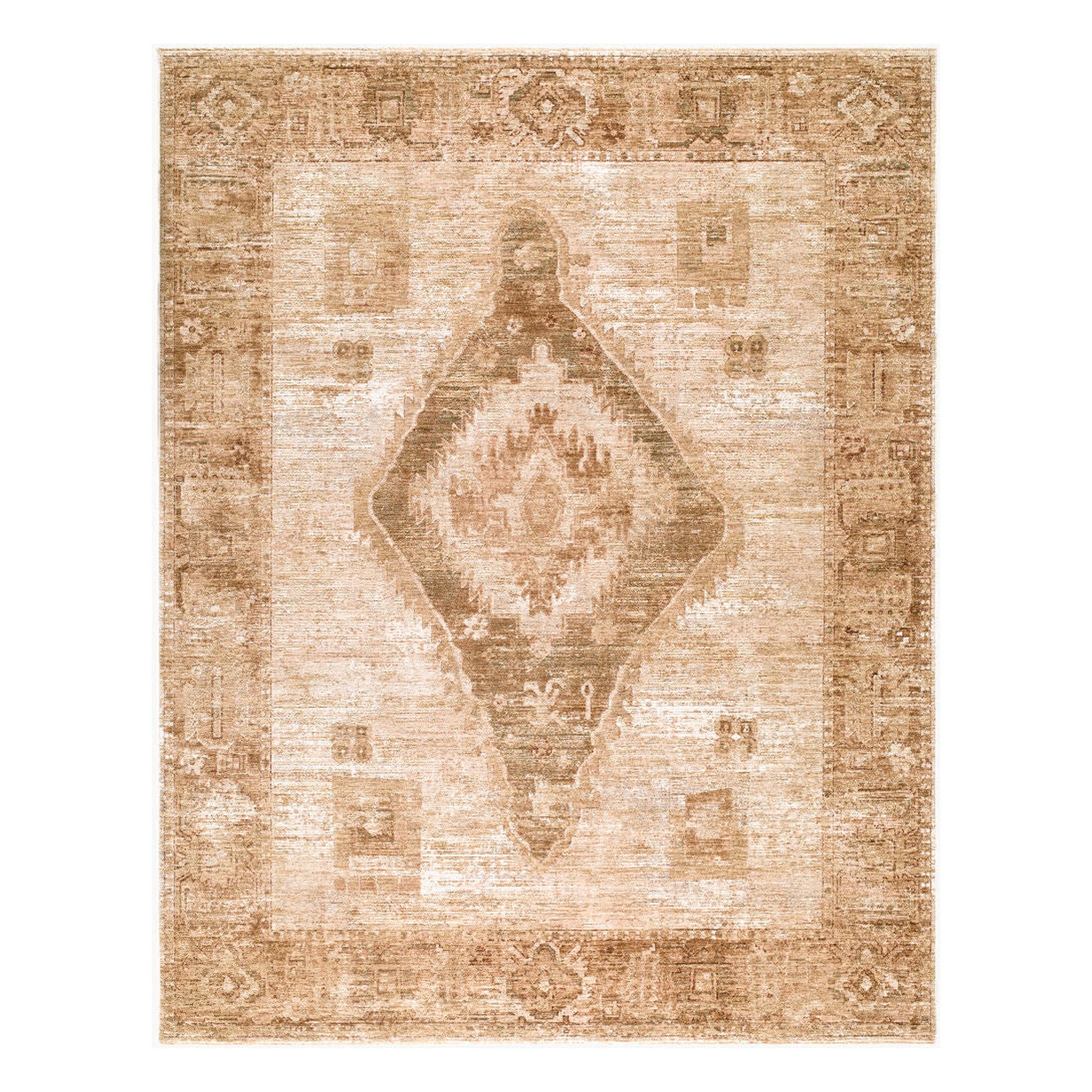 The Vintage Edit II Beige/Olive Machine Woven Rug RZDT-2307 - 2'7" x 7'3"