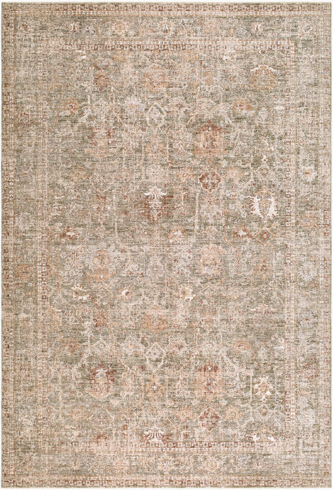The Vintage Edit II Beige/Olive Machine Woven Rug RZDT-2310 - 2'7" x 7'3"
