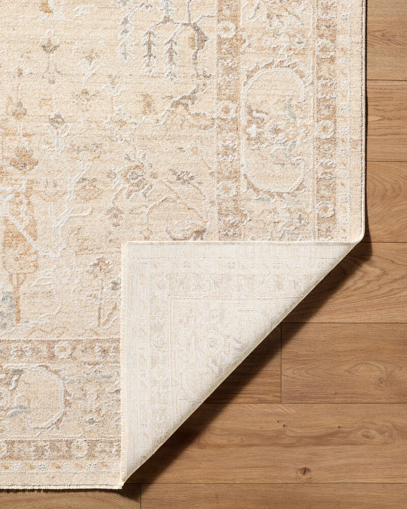 The Vintage Edit Cream/Tan Machine Woven Rug RZVE-2300 - fold