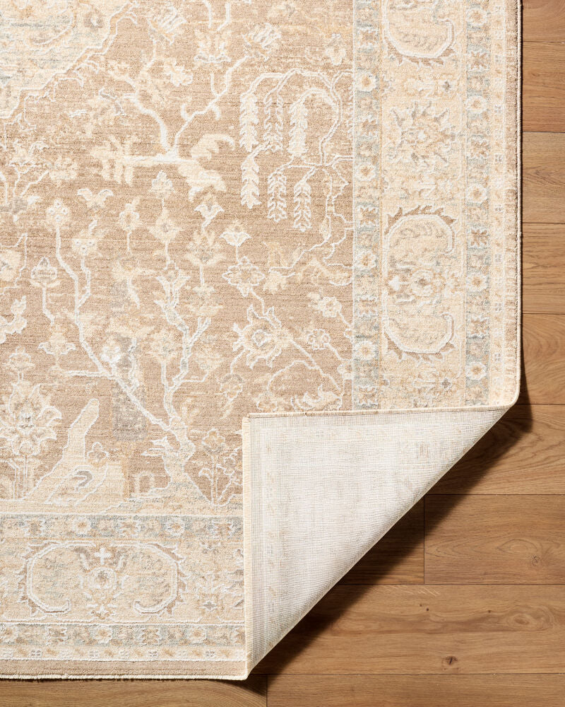The Vintage Edit Cream/Tan Machine Woven Rug RZVE-2301 - fold