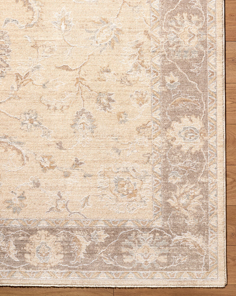 The Vintage Edit Cream/Tan Machine Woven Rug RZVE-2304 - overhead