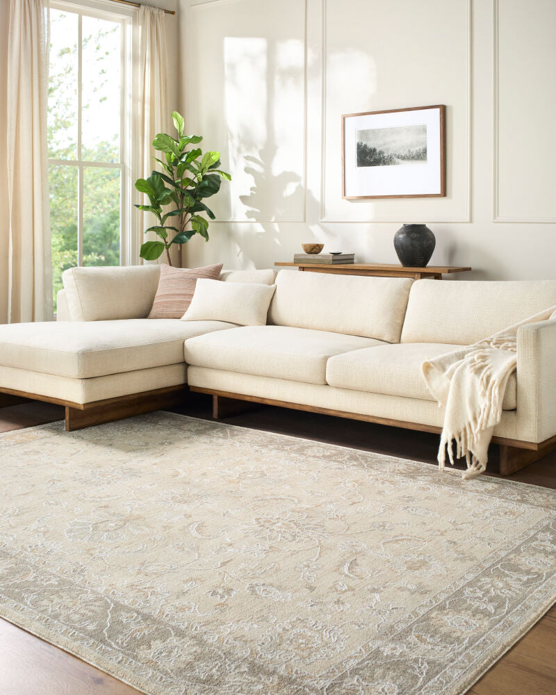The Vintage Edit Cream/Tan Machine Woven Rug RZVE-2304 - roomscene
