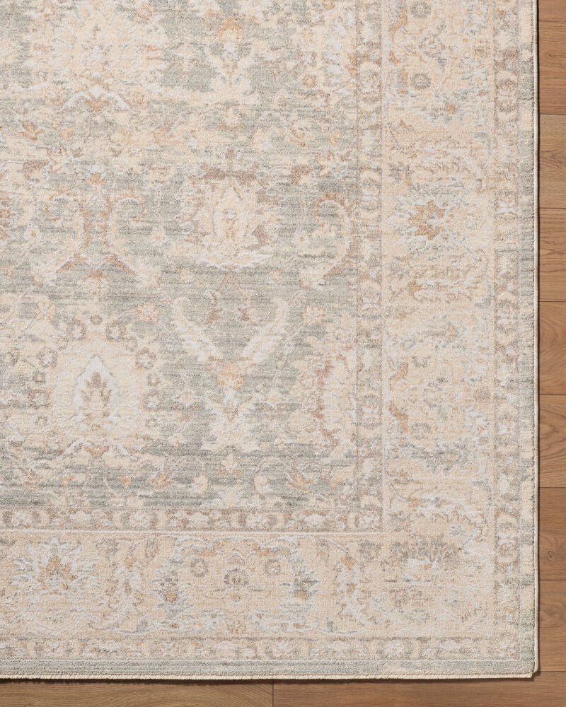 The Vintage Edit Cream/Tan Machine Woven Rug RZVE-2305 - overhead
