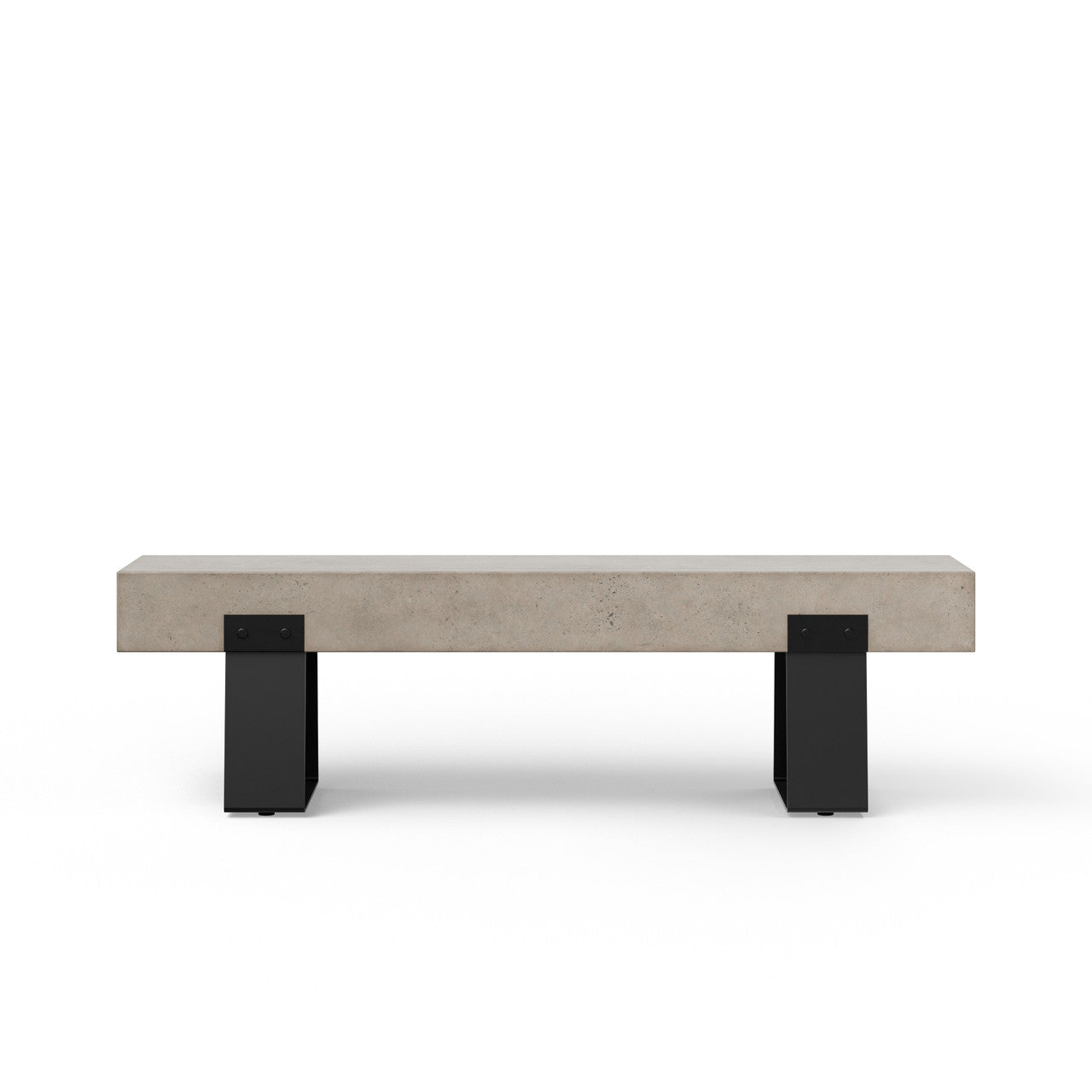 Mixx - Industrial Bench - Black Legs - Dark Grey Seat