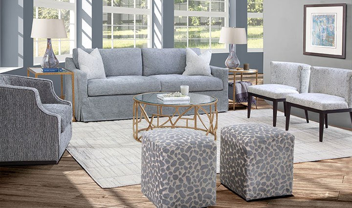 Sagamore Slipcovered Sofa in Navigator Mineral lifestyle image - Slider Sagamore