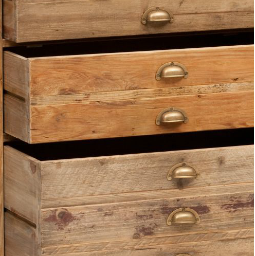 Salvaged 12 Drawer Sideboard