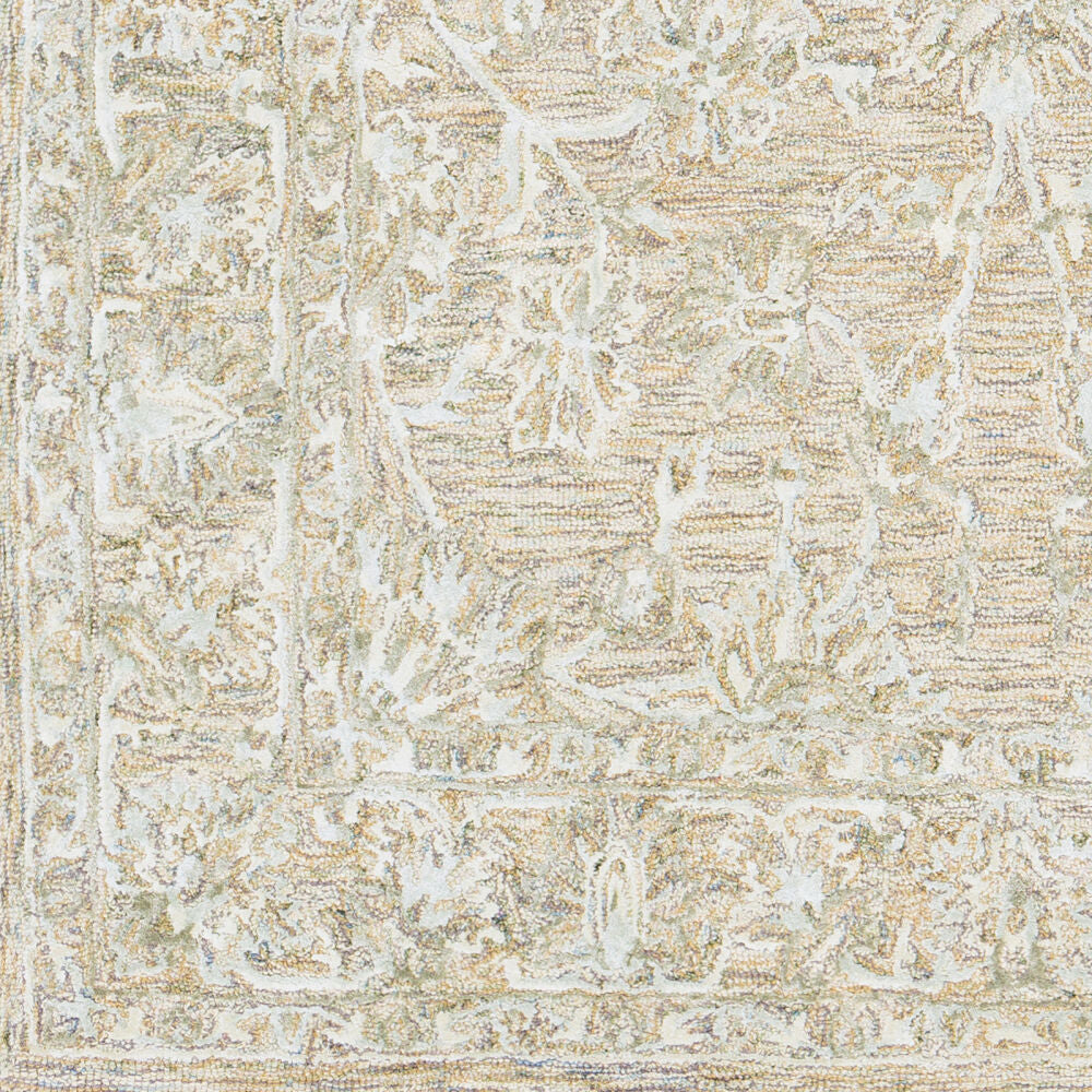 Shelby Charcoal/Seafoam Handmade Rug - swatch