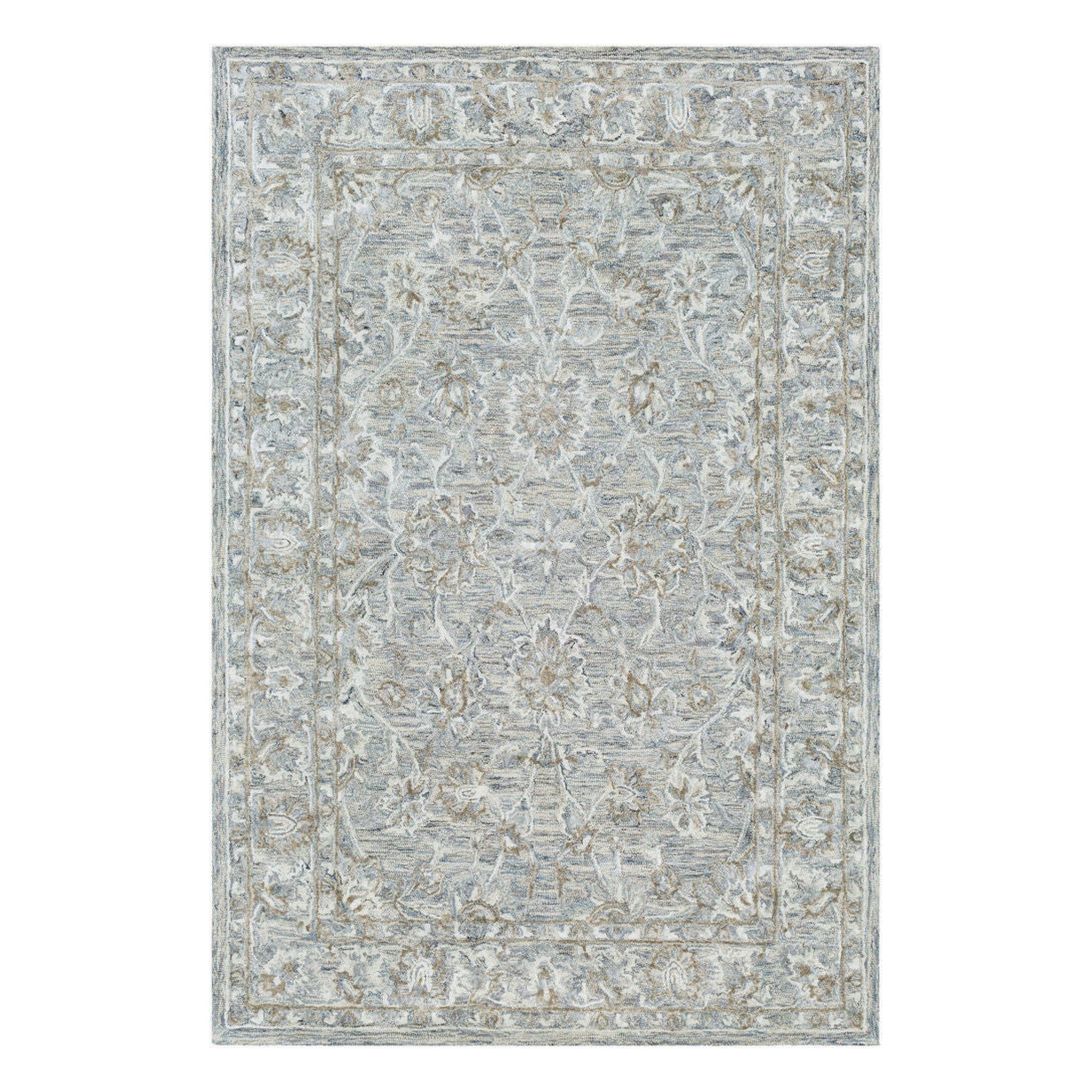 Shelby Denim/Taupe Handmade Rug - 2' x 3'