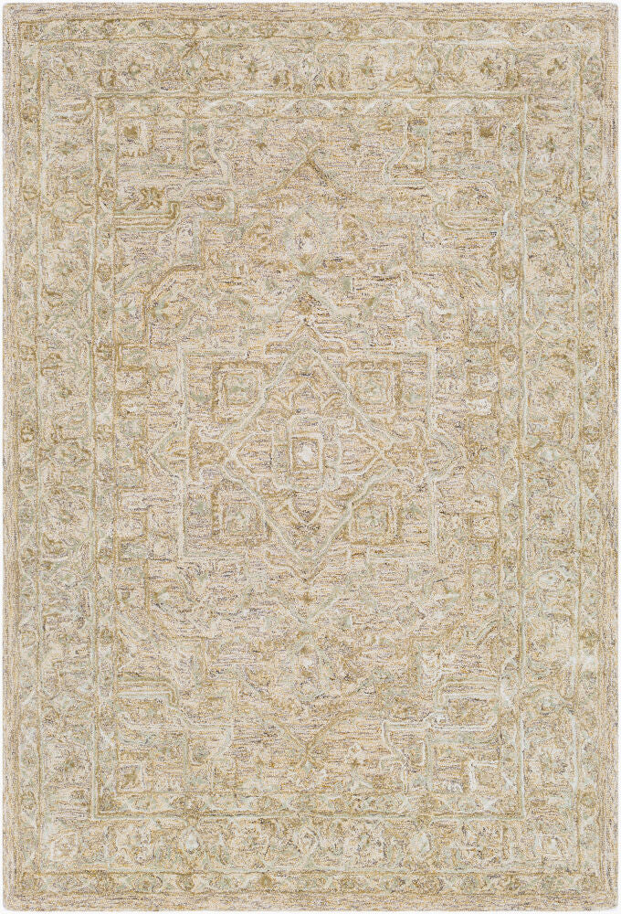 Shelby Black/Mustard Handmade Rug - 2' x 3'