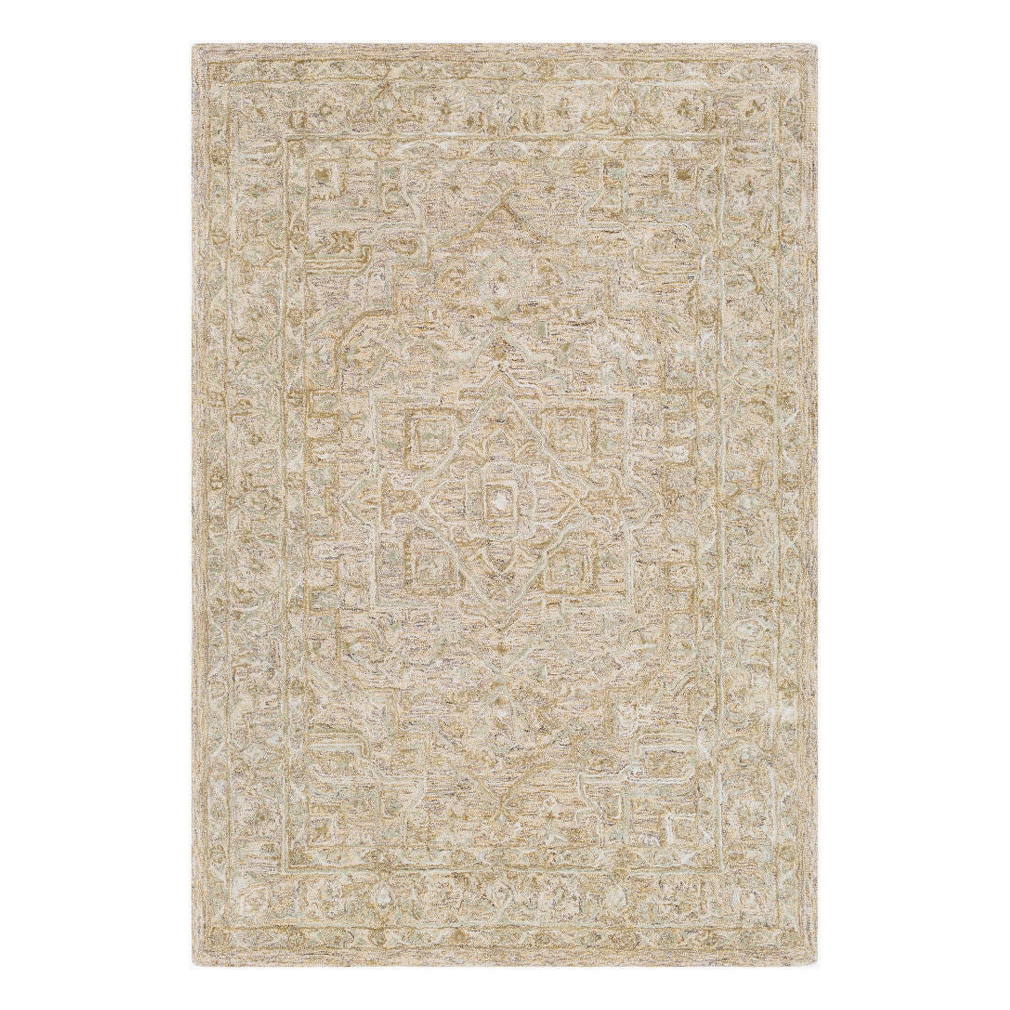 Shelby Black/Mustard Handmade Rug - 2' x 3'