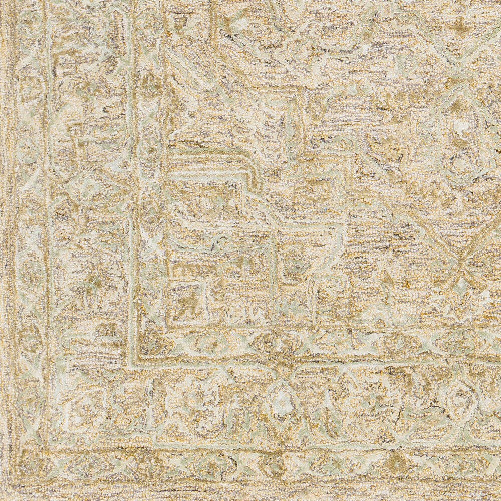 Shelby Black/Mustard Handmade Rug - swatch