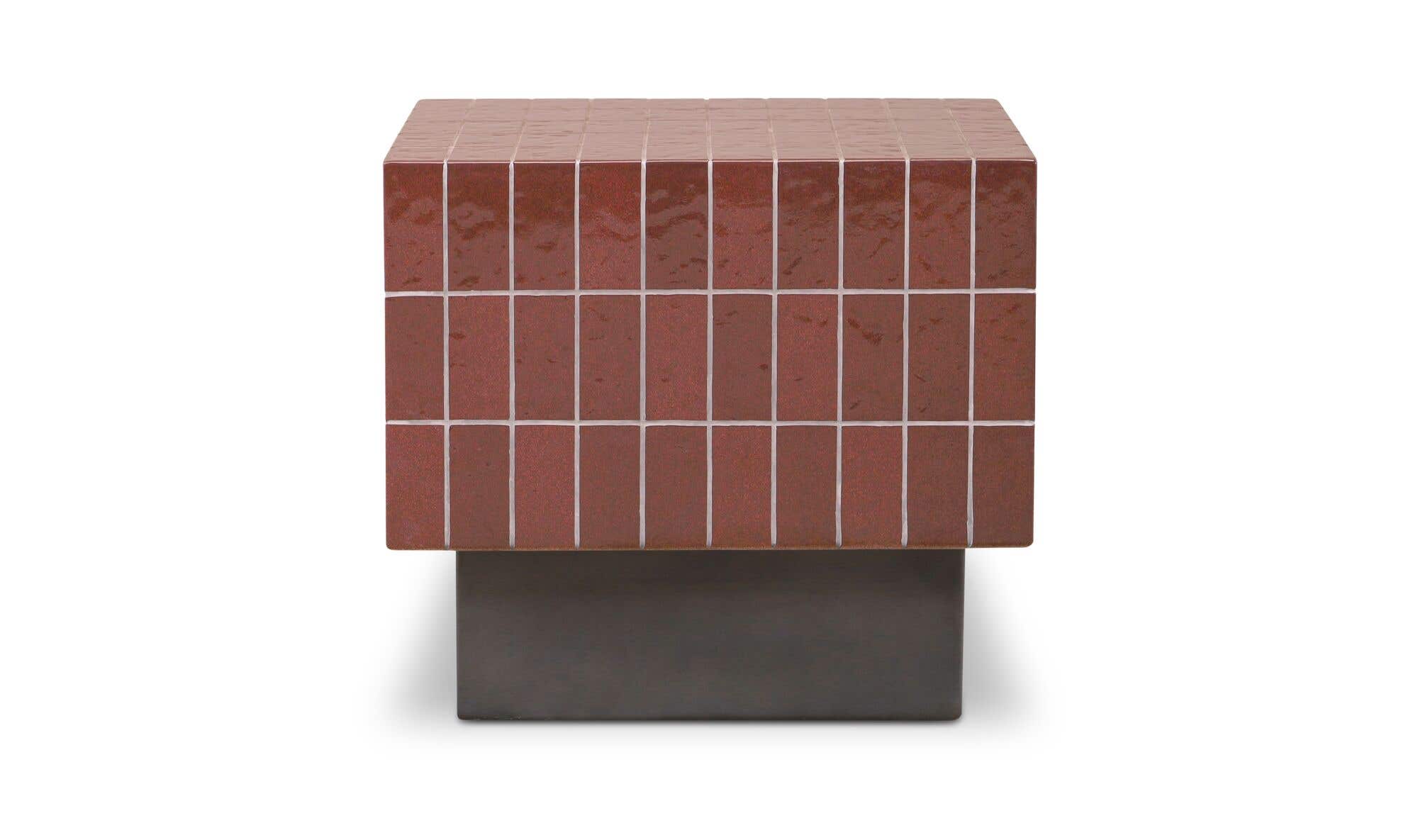 Farren Outdoor Side Table Brown by Moe's Home Collection - view 6