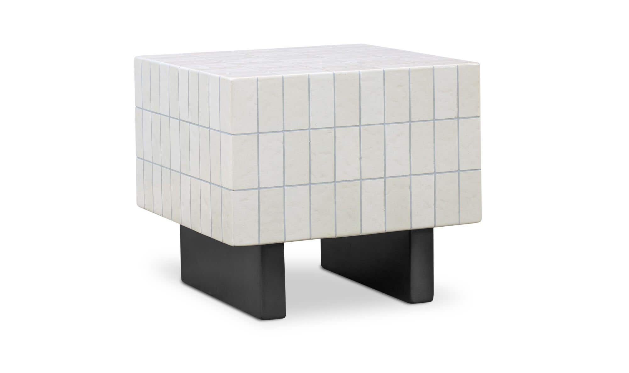 Farren Outdoor Side Table Cream by Moe's Home Collection - view 5