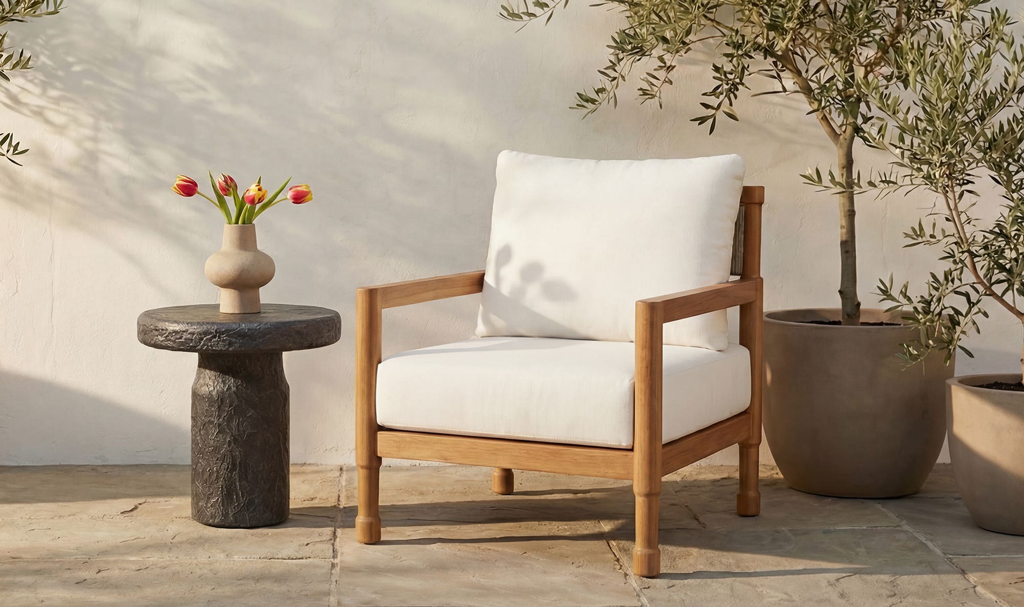 Nia Outdoor Side Table Charcoal by Moe's Home Collection - view 5