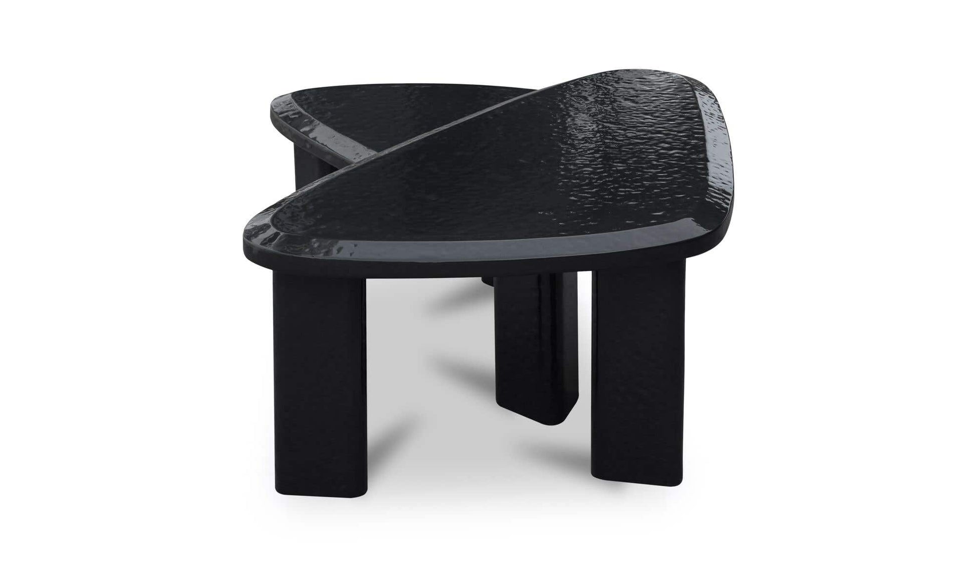 Sophie Outdoor Nesting Table Set Charcoal Lacquer by Moe's Home Collection - view 10