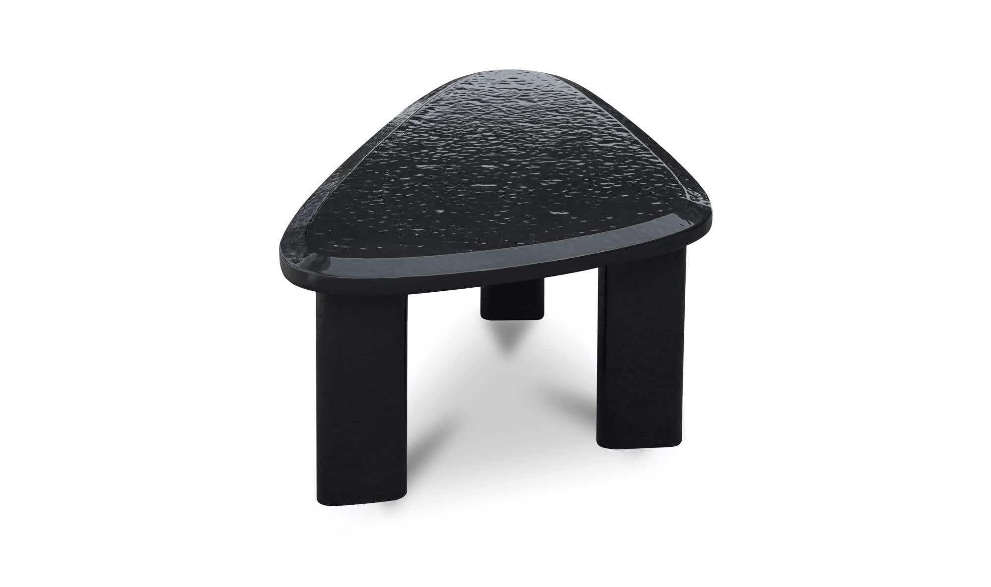 Sophie Outdoor Nesting Table Set Charcoal Lacquer by Moe's Home Collection - view 9