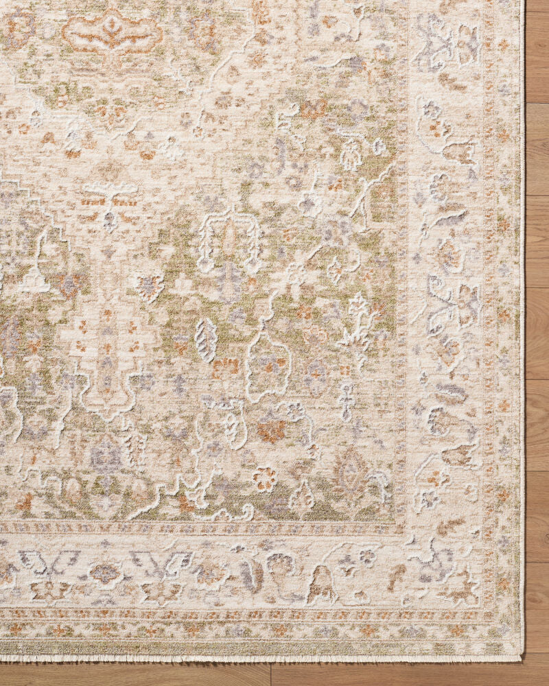 Seclusion Cream/Tan Machine Woven Rug SCN-2300 - overhead