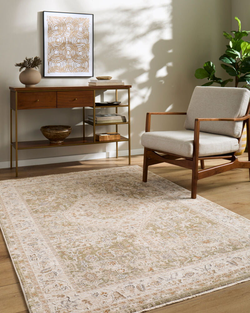 Seclusion Cream/Tan Machine Woven Rug SCN-2300 - roomscene