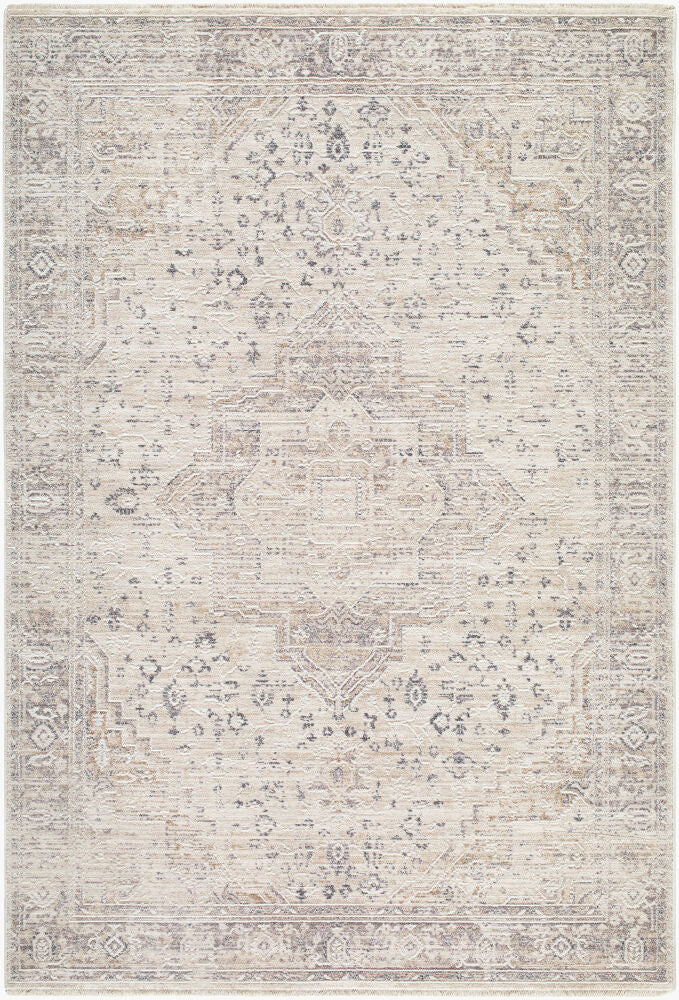 Seclusion Charcoal/Tan Machine Woven Rug SCN-2301 - 5' x 7'5"