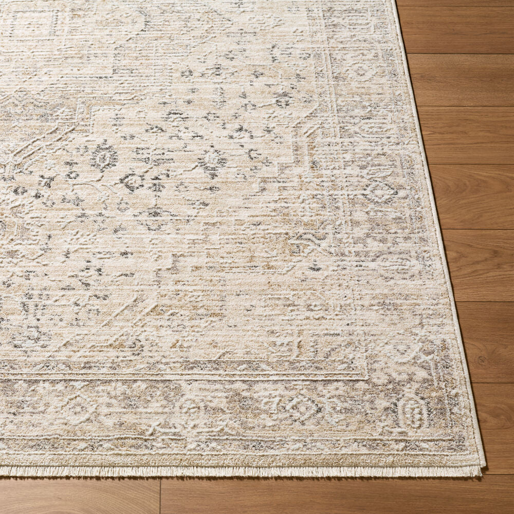 Seclusion Charcoal/Tan Machine Woven Rug SCN-2301 - front