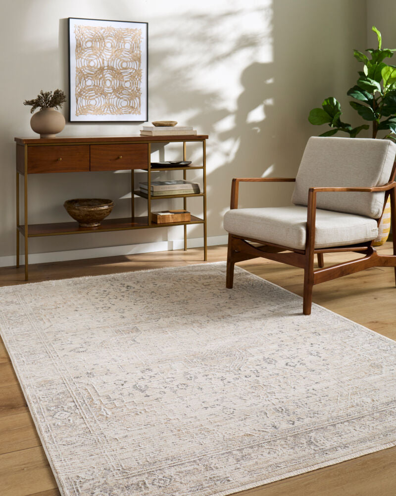Seclusion Charcoal/Tan Machine Woven Rug SCN-2301 - roomscene