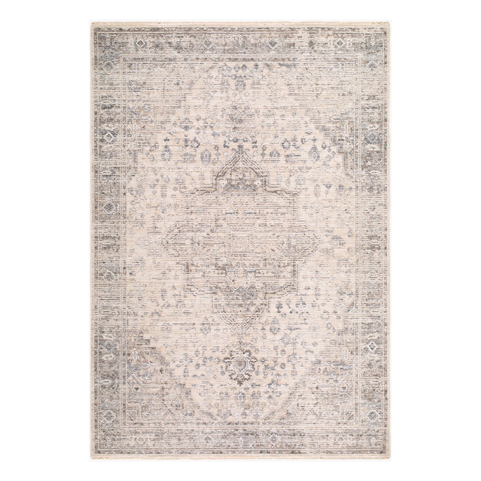 Seclusion Charcoal/Medium Gray Machine Woven Rug SCN-2302 - 5' x 7'5"