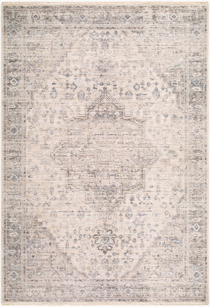 Seclusion Charcoal/Medium Gray Machine Woven Rug SCN-2302 - 5' x 7'5"