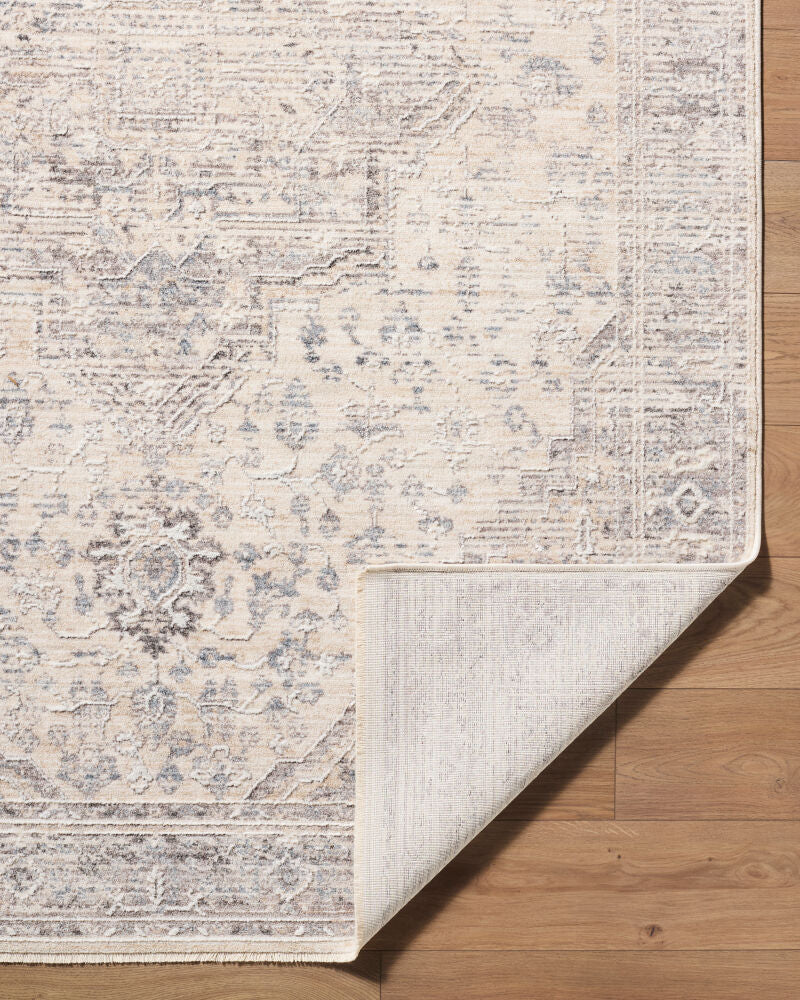 Seclusion Charcoal/Medium Gray Machine Woven Rug SCN-2302 - fold