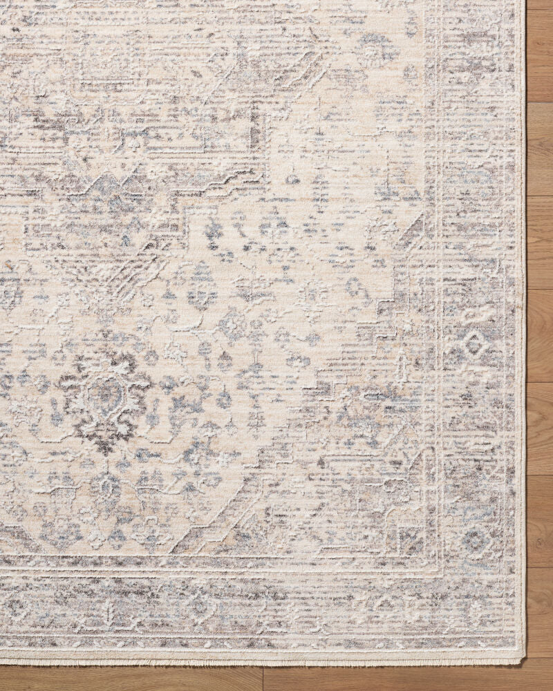Seclusion Charcoal/Medium Gray Machine Woven Rug SCN-2302 - overhead