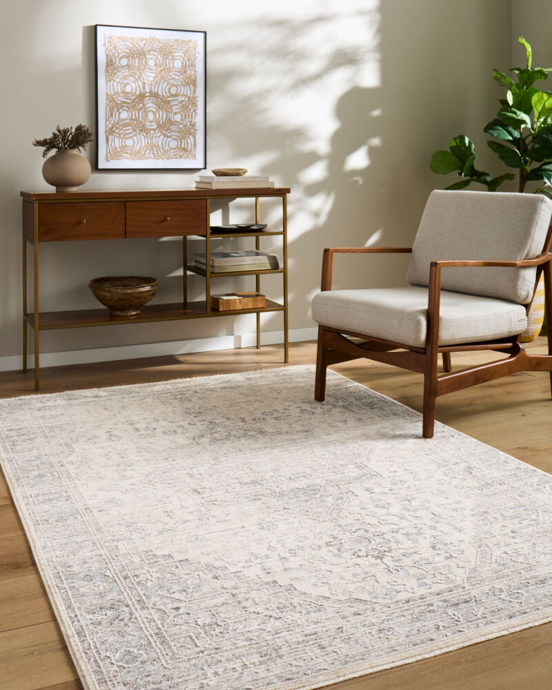 Seclusion Charcoal/Medium Gray Machine Woven Rug SCN-2302 - roomscene