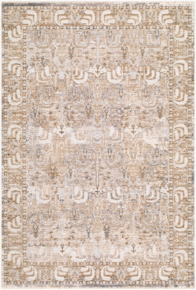 Seclusion Charcoal/Tan Machine Woven Rug SCN-2303 - 5' x 7'5"