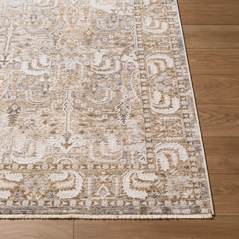 Seclusion Charcoal/Tan Machine Woven Rug SCN-2303 - front
