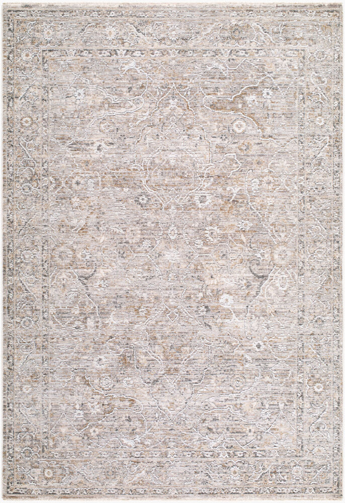 Seclusion Charcoal/Tan Machine Woven Rug SCN-2305 - 5' x 7'5"