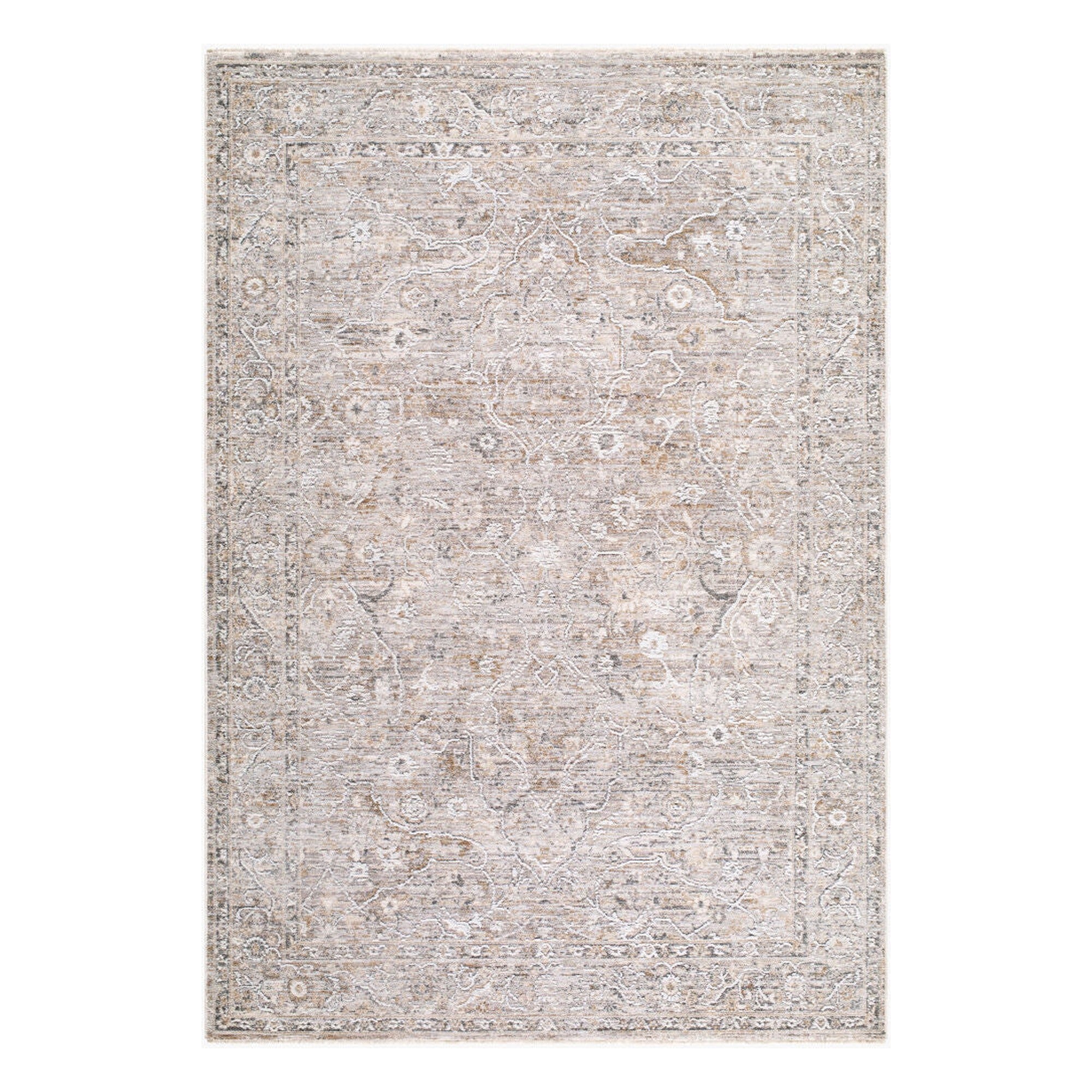Seclusion Charcoal/Tan Machine Woven Rug SCN-2305 - 5' x 7'5"