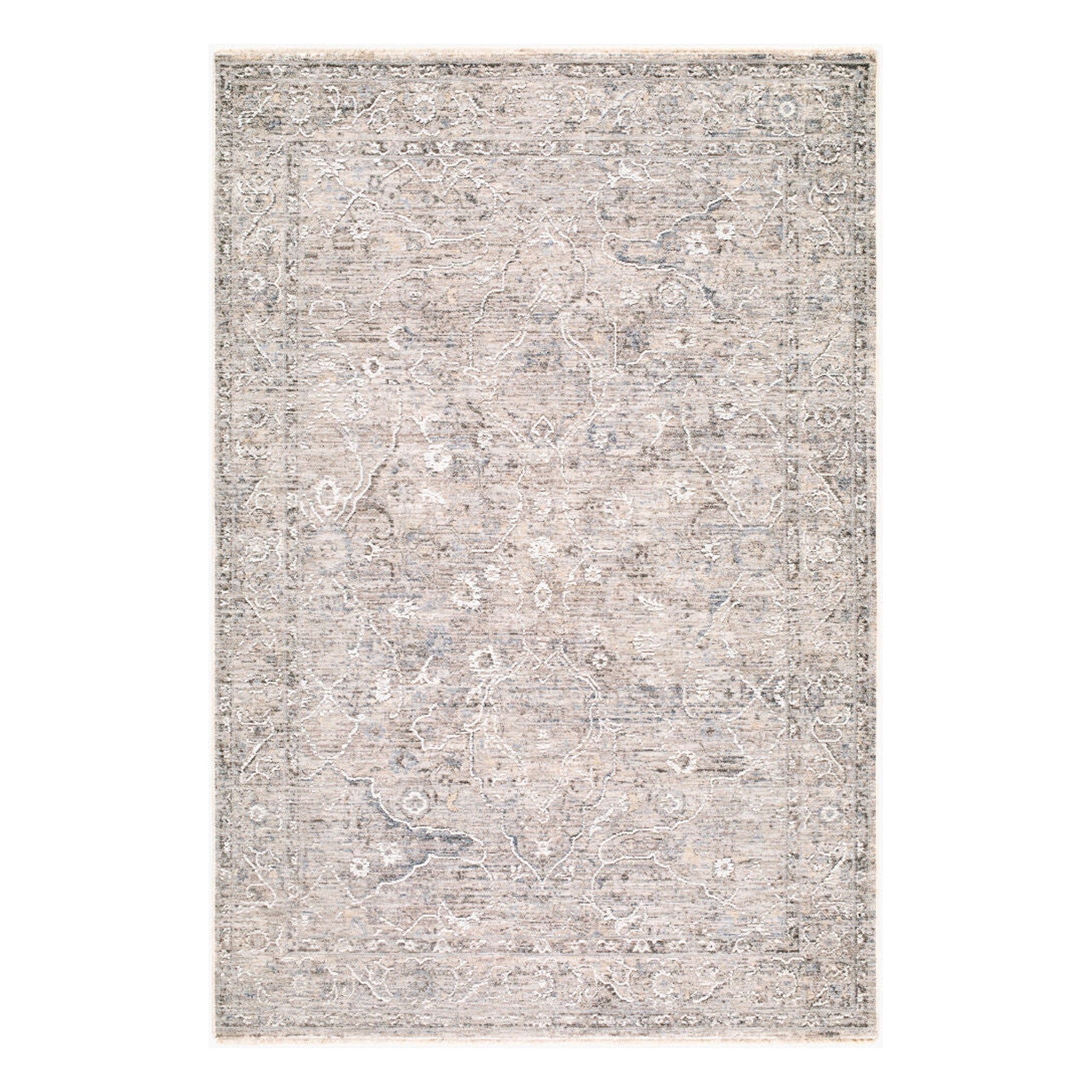 Seclusion Charcoal/Medium Gray Machine Woven Rug SCN-2306 - 5' x 7'5"