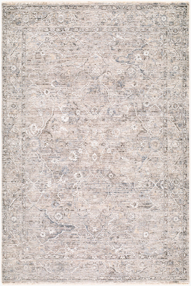 Seclusion Charcoal/Medium Gray Machine Woven Rug SCN-2306 - 5' x 7'5"