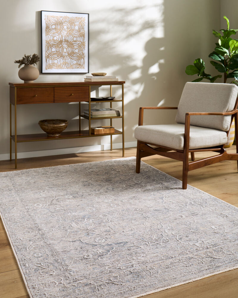 Seclusion Charcoal/Medium Gray Machine Woven Rug SCN-2306 - roomscene