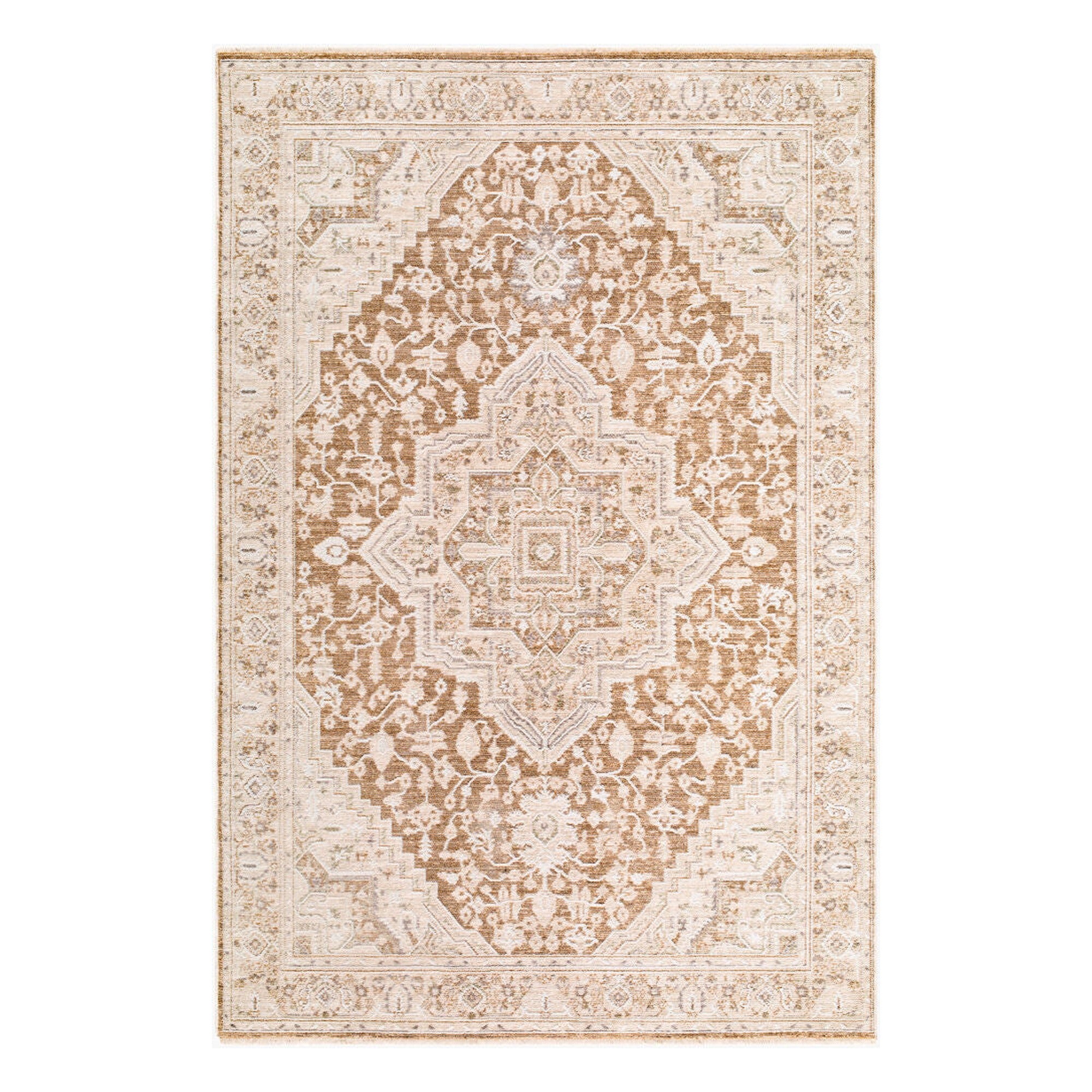 Seclusion Cream/Tan Machine Woven Rug SCN-2307 - 5' x 7'5"