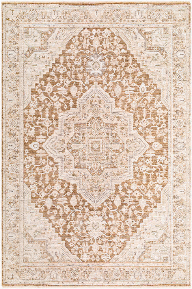 Seclusion Cream/Tan Machine Woven Rug SCN-2307 - 5' x 7'5"