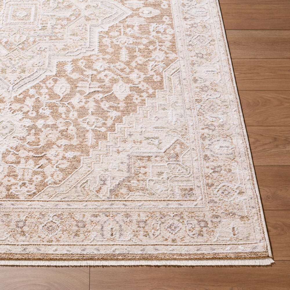 Seclusion Cream/Tan Machine Woven Rug SCN-2307 - front
