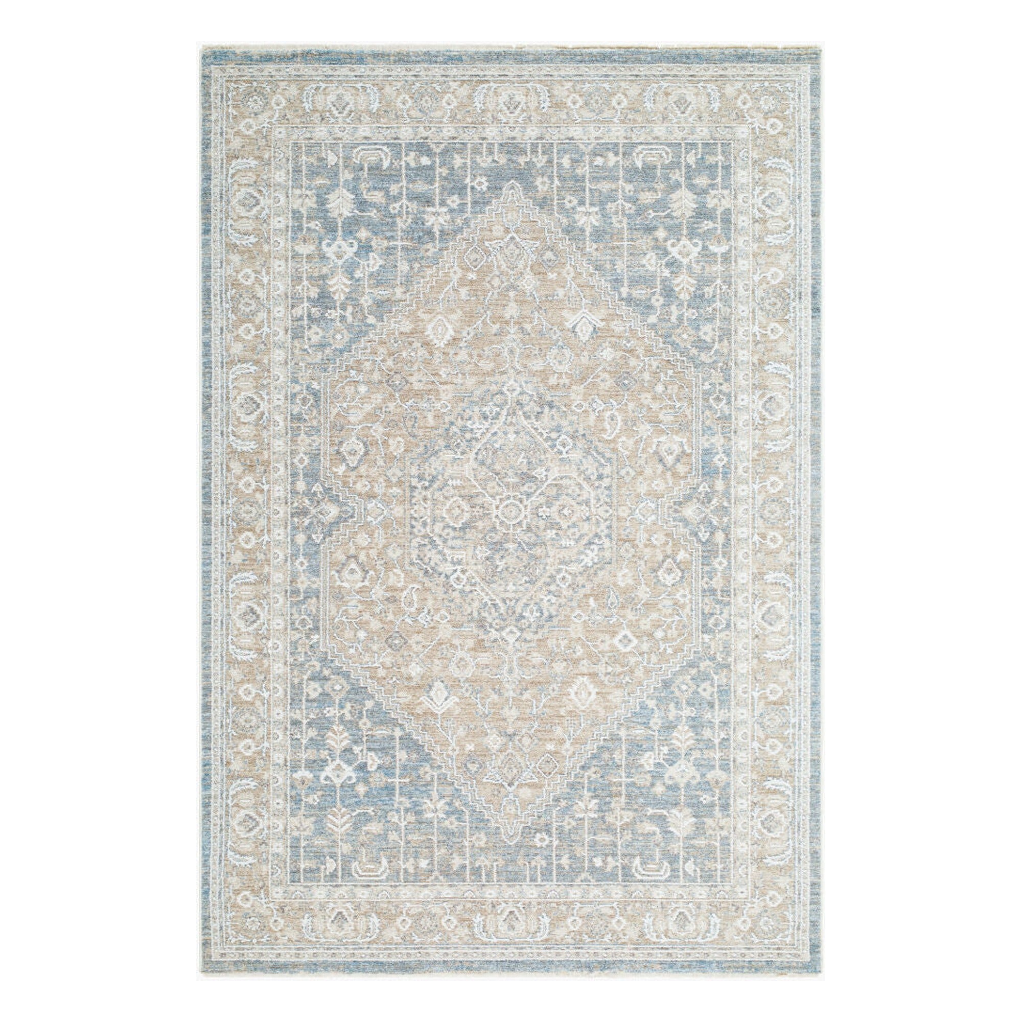 Seclusion Brown/Off-White Machine Woven Rug SCN-2310 - 5' x 7'5"
