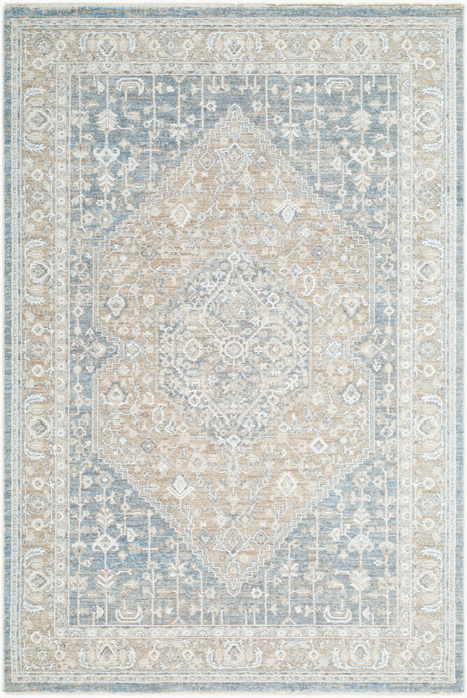 Seclusion Brown/Off-White Machine Woven Rug SCN-2310 - 5' x 7'5"