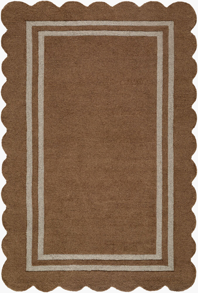 Scalloped Handmade Rug SCP-2301 - 10' x 14'