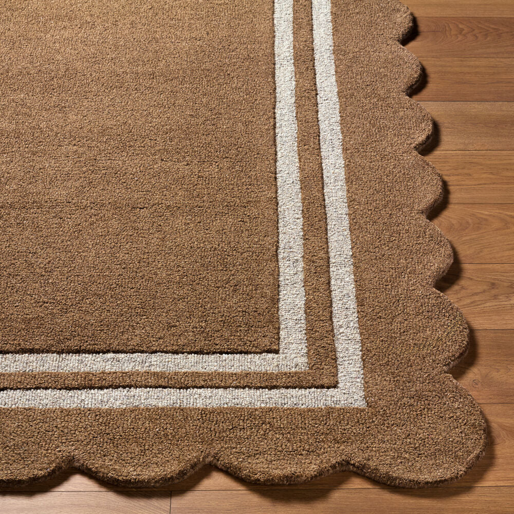 Scalloped Handmade Rug SCP-2301 - front