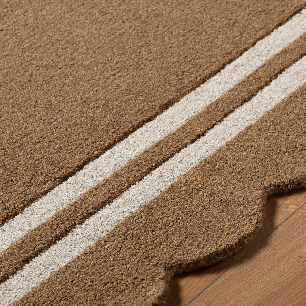 Scalloped Handmade Rug SCP-2301 - texture