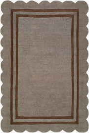 Scalloped Handmade Rug SCP-2303 - 10' x 14'