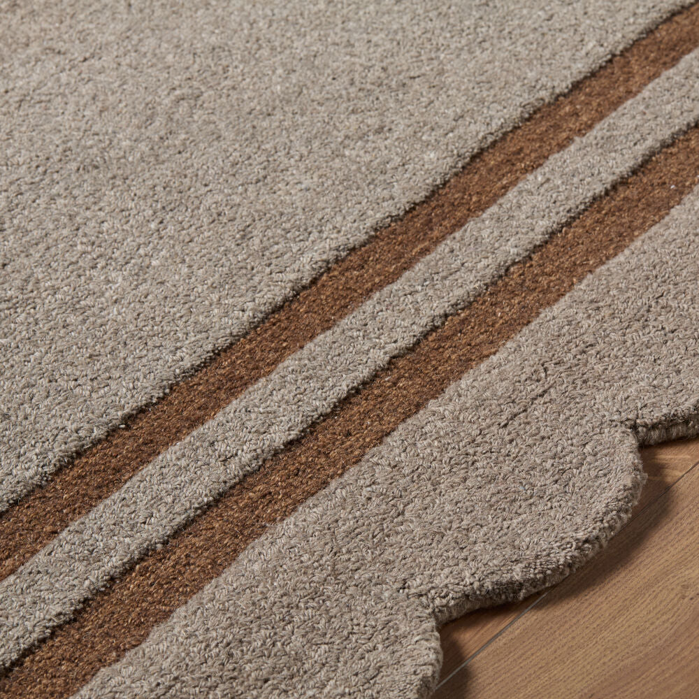 Scalloped Handmade Rug SCP-2303 - texture